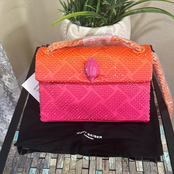 Kurt Geiger 2
Mini Kensington Embellished Fabric Convertible Crossbody Bag - Picture 13 of 13